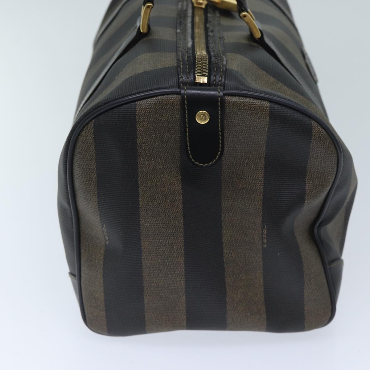 Luxury FendiPecan Canvas Boston Bag Brownyk11462