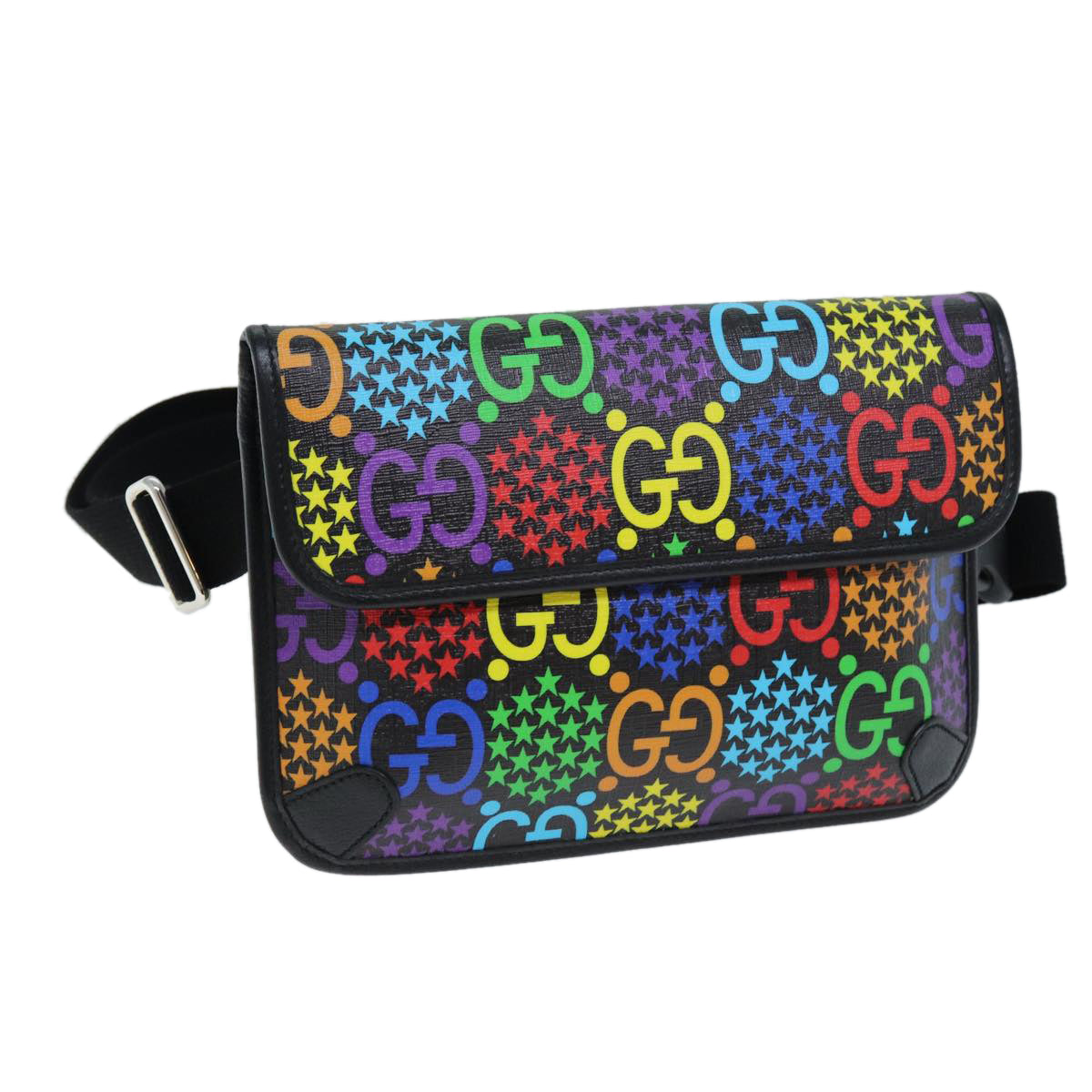 Luxury Gucci Trending 2025 GG Psychedelic Body Bag PVC Leather Multicolor 598113  11515