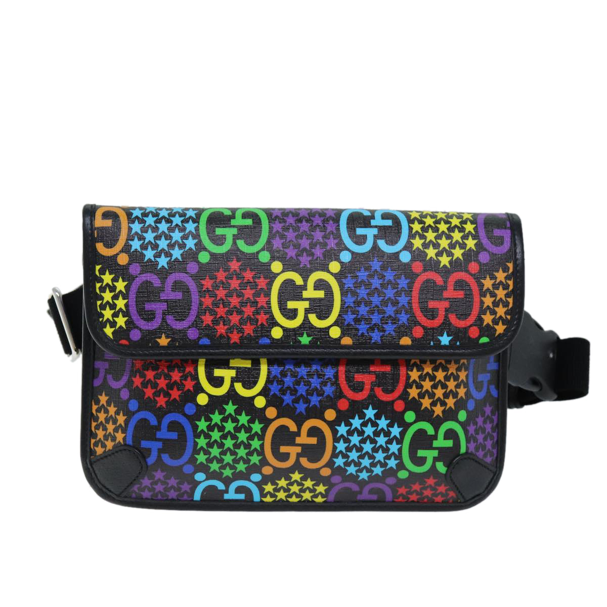 Luxury Gucci Trending 2025 GG Psychedelic Body Bag PVC Leather Multicolor 598113  11515