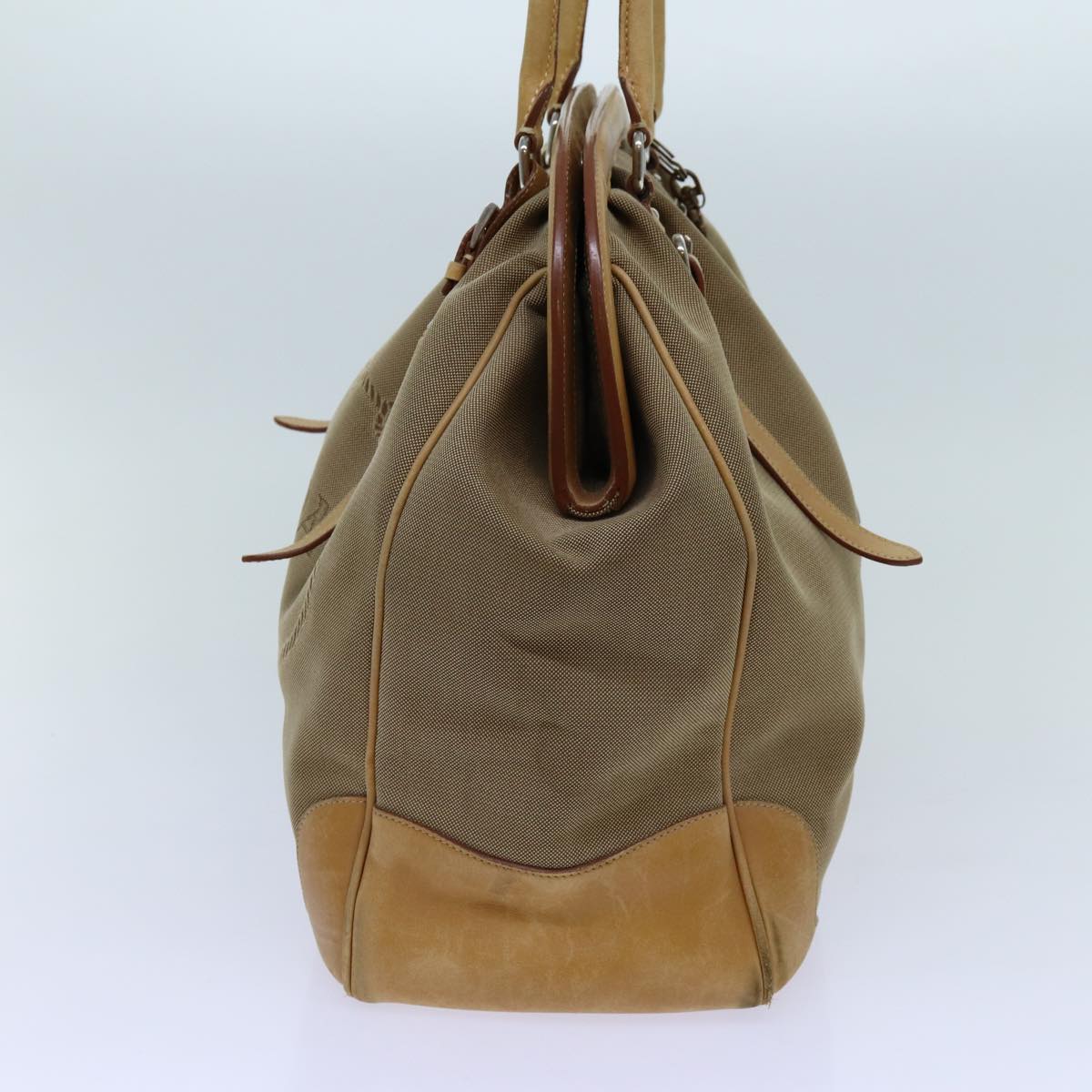 Luxury PradaTote Bag Canvas Beige yk11521
