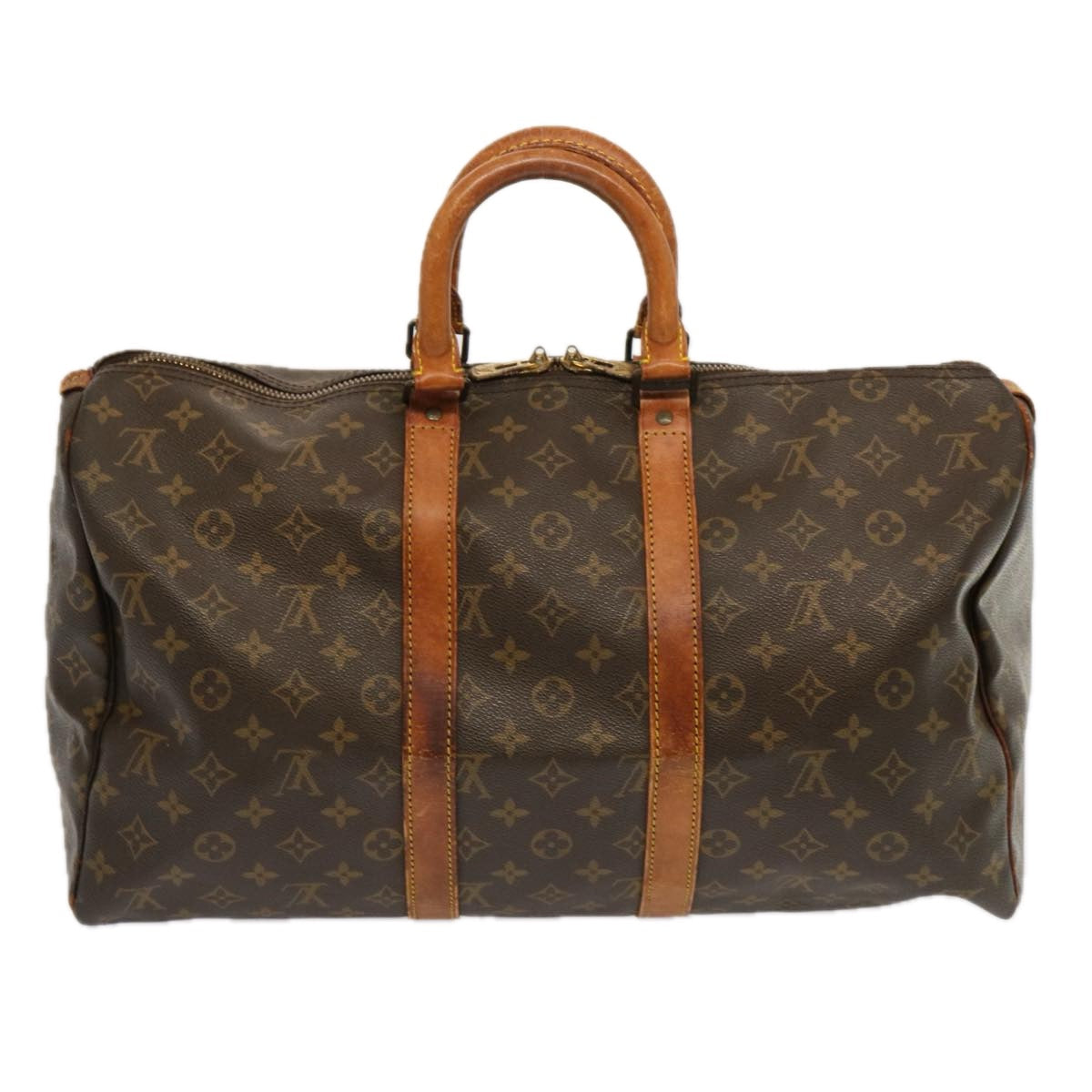 LOUIS VUITTON Monogram Keepall 45 Boston Bag M41428 LV yk11528