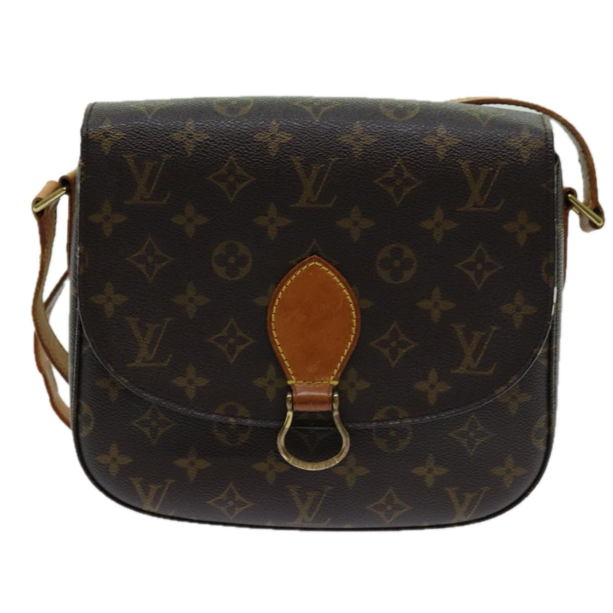 LOUIS VUITTON Monogram Saint Cloud GM Shoulder Bag M51242 LV yk11538