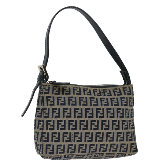 Luxury FendiZucchino Canvas Hand Bag Navyyk11547