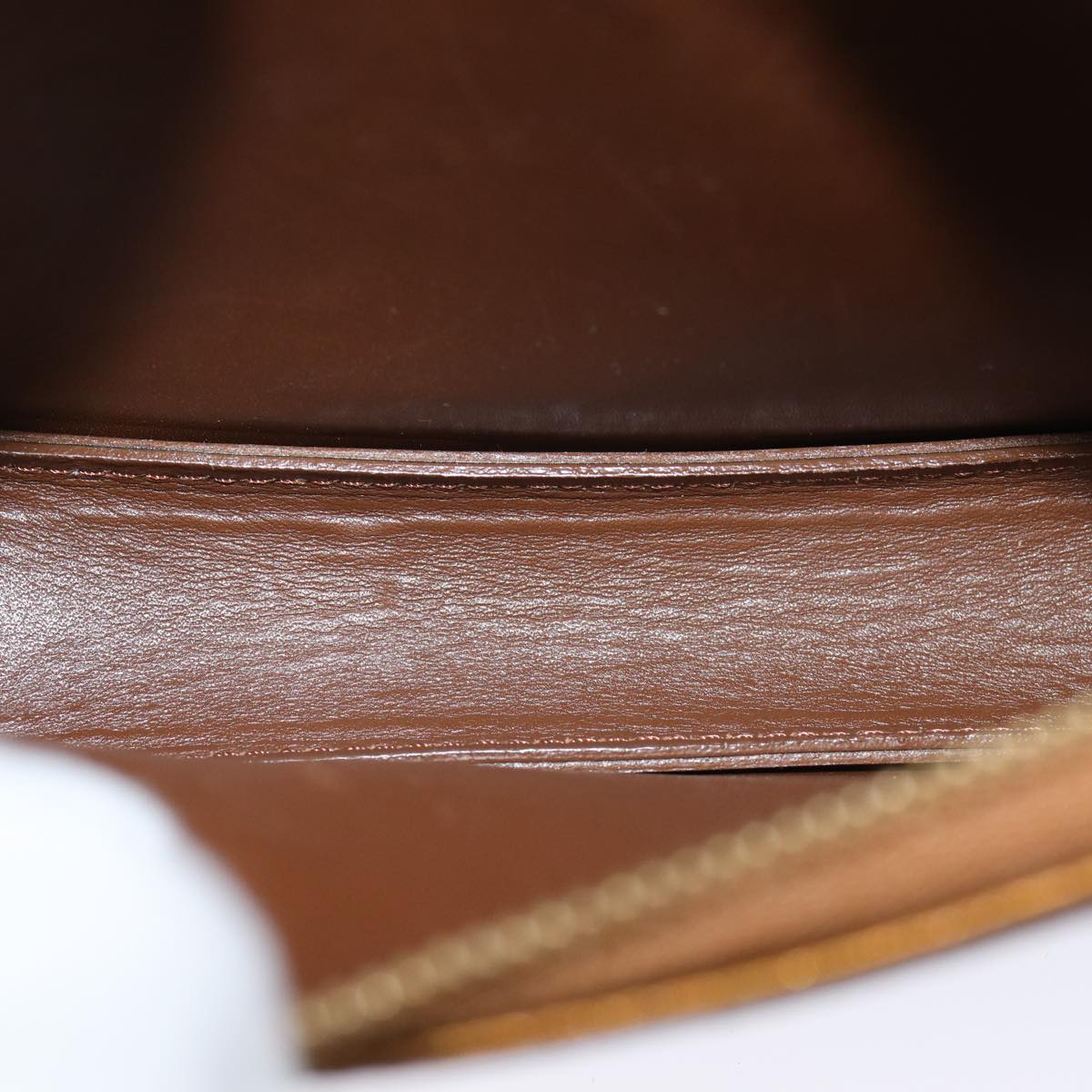 LOUIS VUITTON Monogram Vernis Lexington Pouch Bronze M91133 LV yk11556