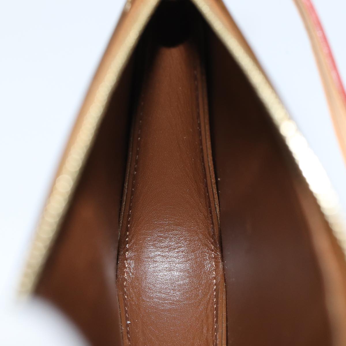 LOUIS VUITTON Monogram Vernis Lexington Pouch Bronze M91133 LV yk11556