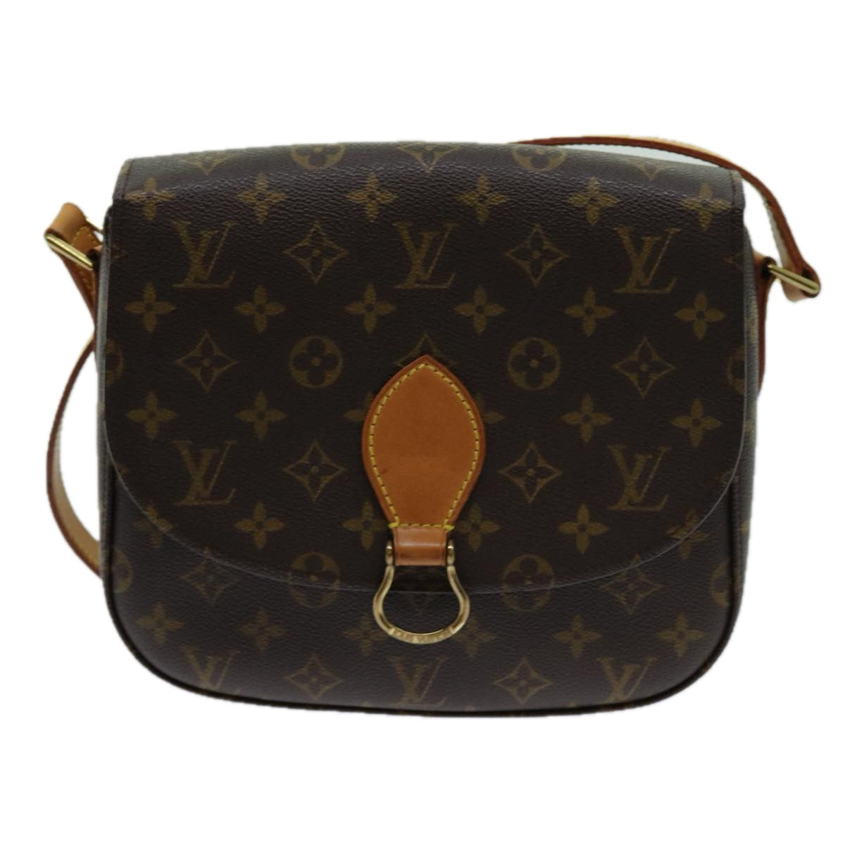 LOUIS VUITTON Monogram Saint Cloud GM Shoulder Bag M51242 LV yk11558