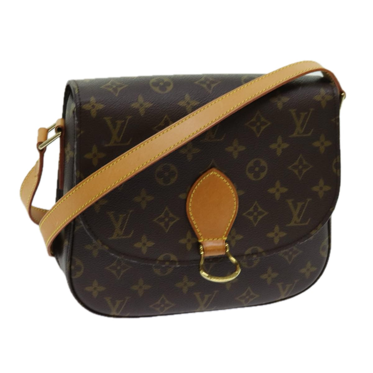 LOUIS VUITTON Monogram Saint Cloud GM Shoulder Bag M51242 LV yk11559