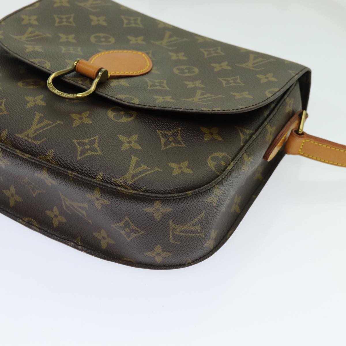 LOUIS VUITTON Monogram Saint Cloud GM Shoulder Bag M51242 LV yk11560