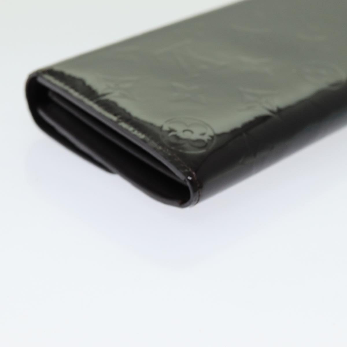 LOUIS VUITTON Vernis Portefeuille Sarah Long Wallet Amarante M93524 yk11573