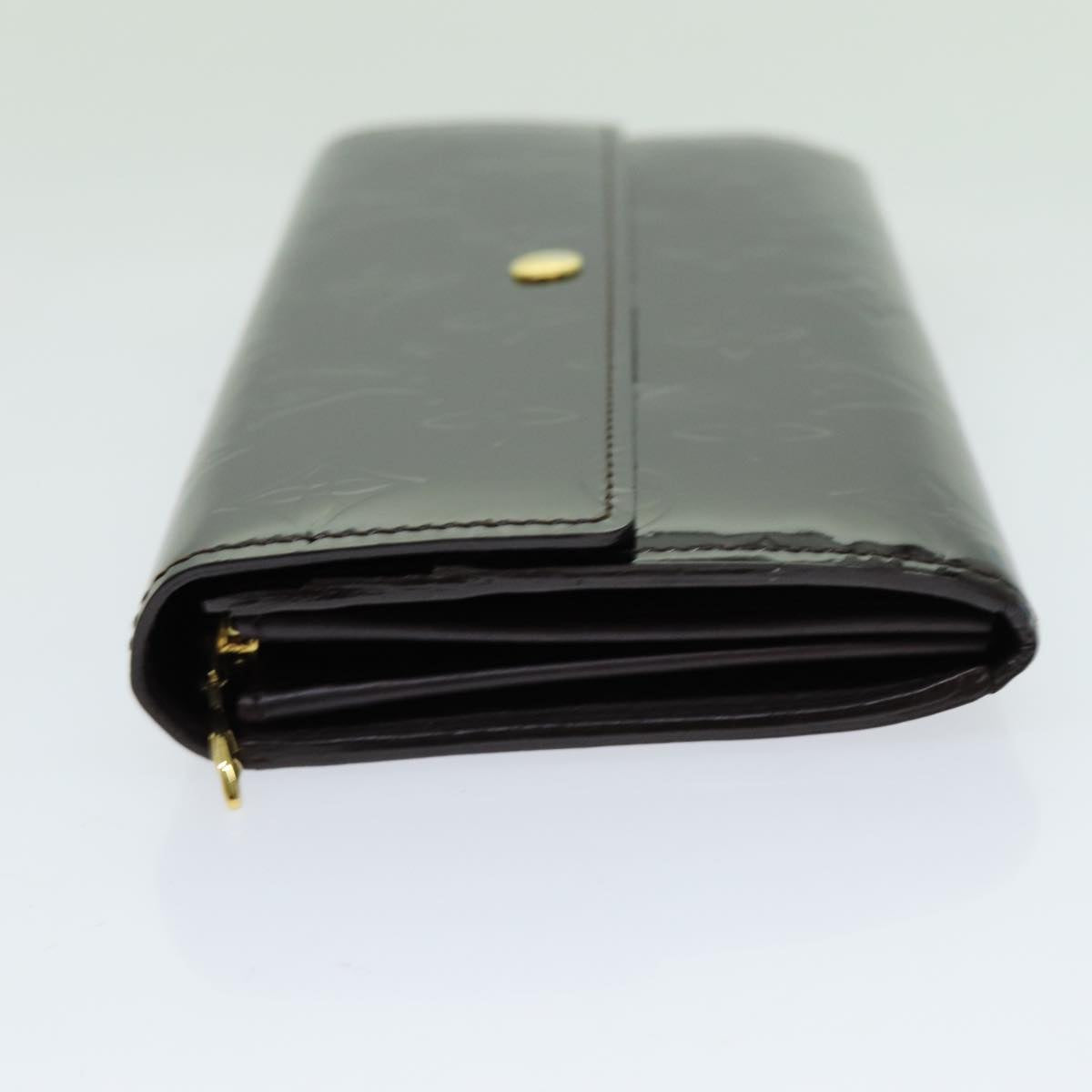 LOUIS VUITTON Vernis Portefeuille Sarah Long Wallet Amarante M93524 yk11573