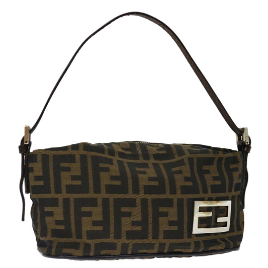 Luxury FendiZucca Canvas Hand Bag Brown Blackyk11574