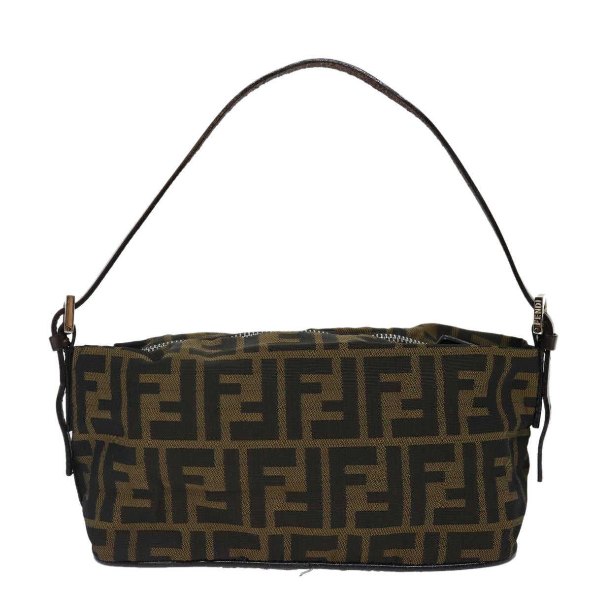 Luxury FendiZucca Canvas Hand Bag Brown Blackyk11574