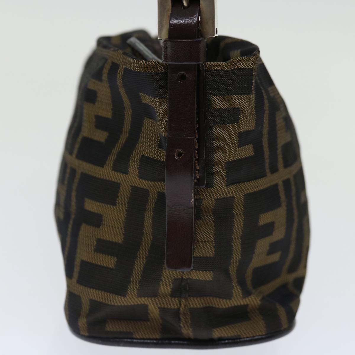 Luxury FendiZucca Canvas Hand Bag Brown Blackyk11574