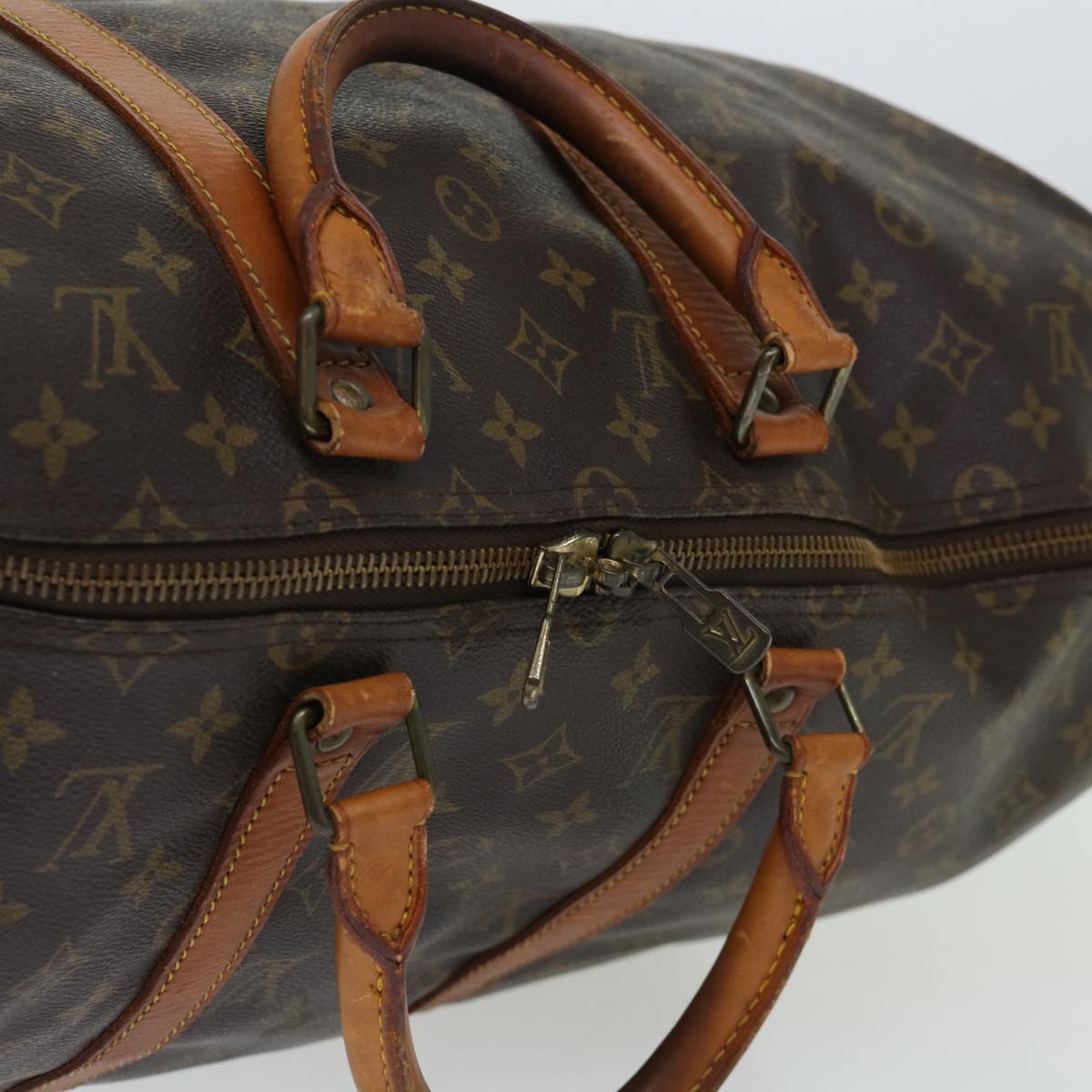 LOUIS VUITTON Monogram Keepall 50 Boston Bag M41426 LV yk11576