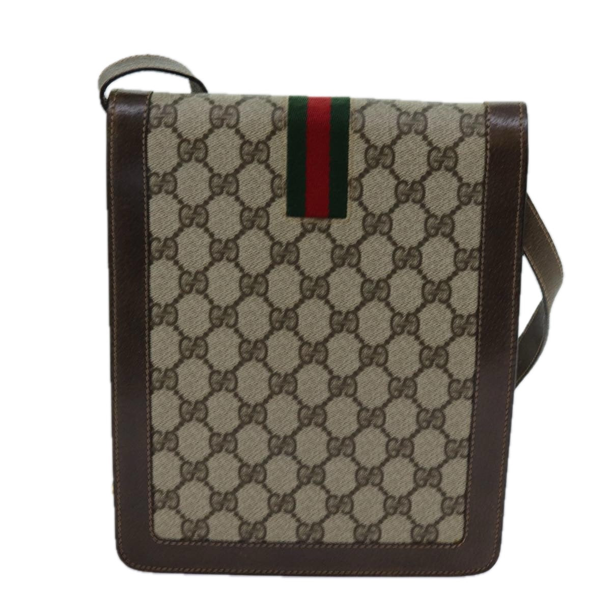 Luxury Gucci Trending 2025 GG Supreme Web Sherry Line Shoulder Bag PVC Beige Red Green  11580