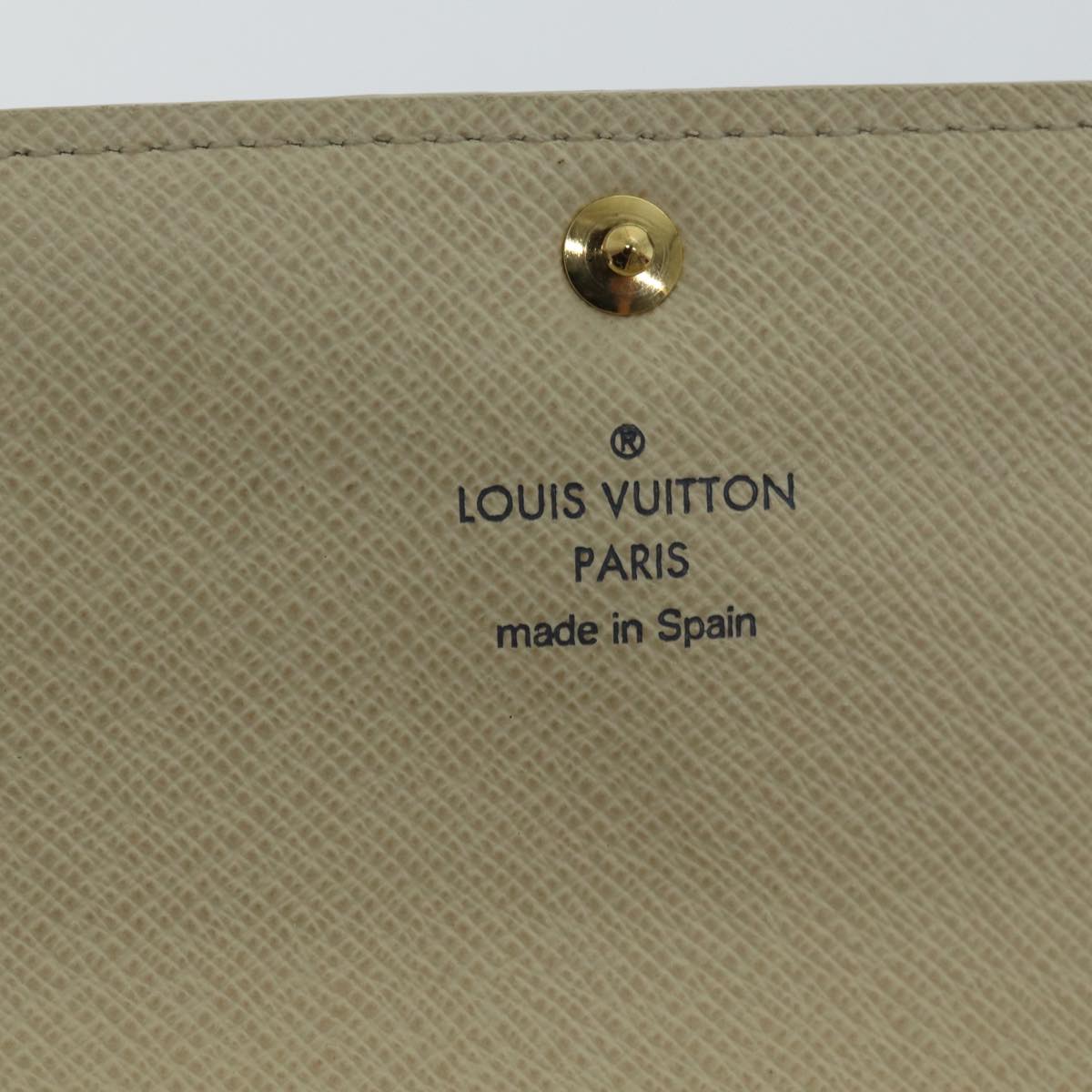 LOUIS VUITTON Damier Azur Portefeuille Sarah Long Wallet N63208 LV yk11622