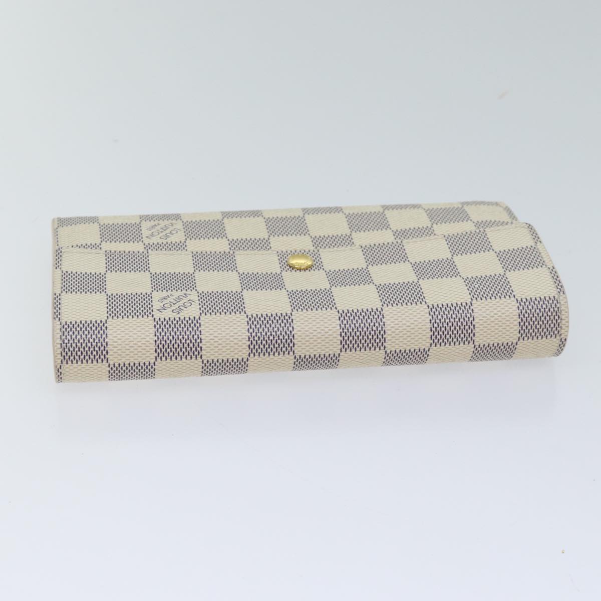 LOUIS VUITTON Damier Azur Portefeuille Sarah Long Wallet N63208 LV yk11622