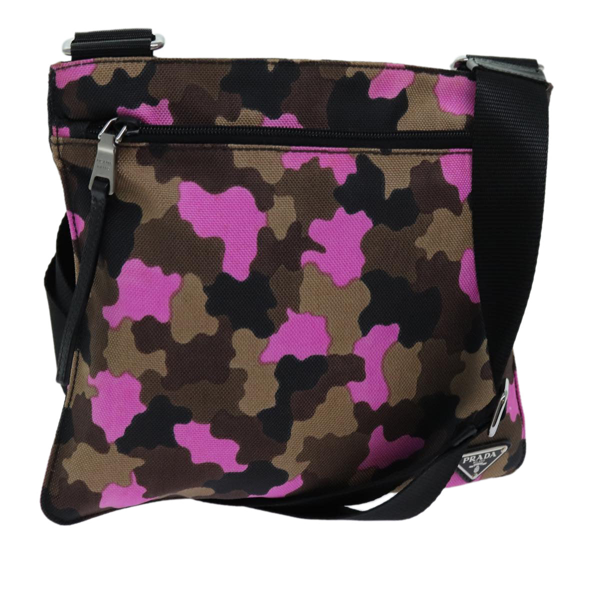 Luxury PradaCamouflage Shoulder Bag Nylon Pink VA0886 yk11624