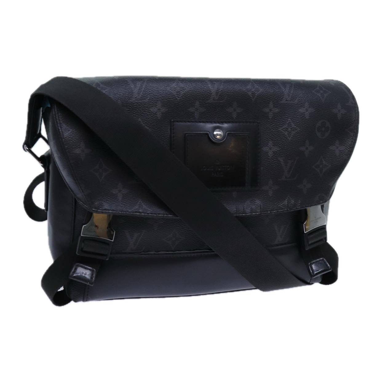 LOUIS VUITTON Monogram Eclipse Messenger Voyage PM Bag M40511 LV yk11672
