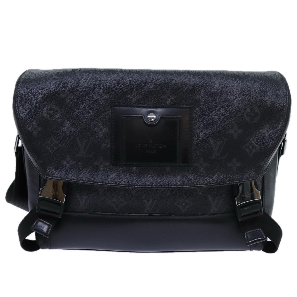 LOUIS VUITTON Monogram Eclipse Messenger Voyage PM Bag M40511 LV yk11672