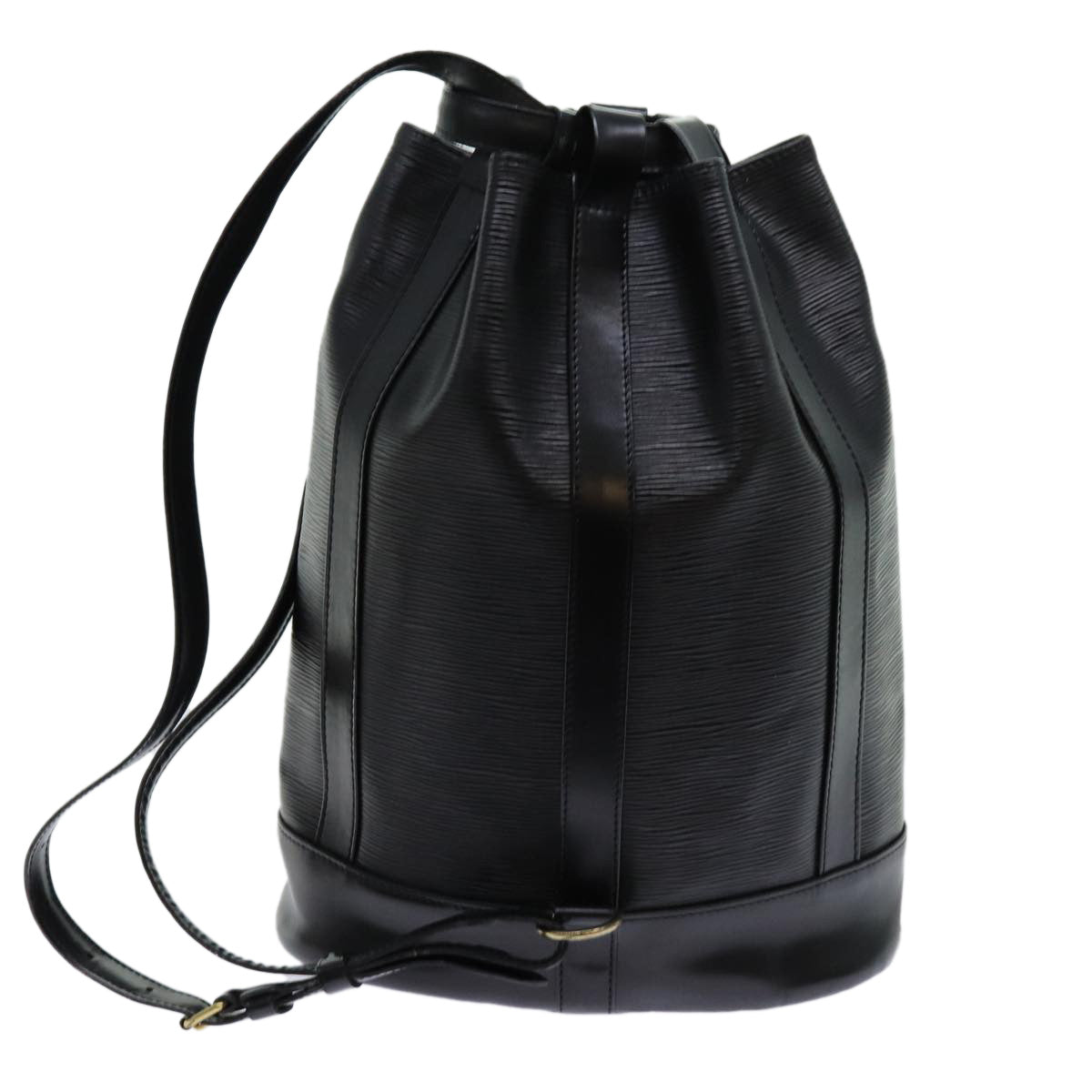 LOUIS VUITTON Epi Randonnee PM Shoulder Bag Black M52352 LV yk11677