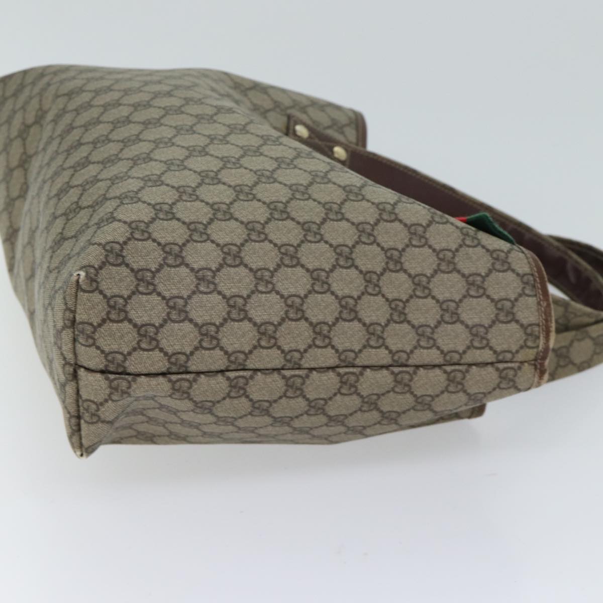 Luxury Gucci Trending 2025 GG Supreme Web Sherry Line Tote Bag PVC Red Beige 211134  11698