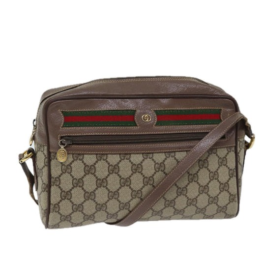 Luxury Gucci Trending 2025 GG Canvas Web Sherry Line Shoulder Bag PVC Beige Green Red  11769