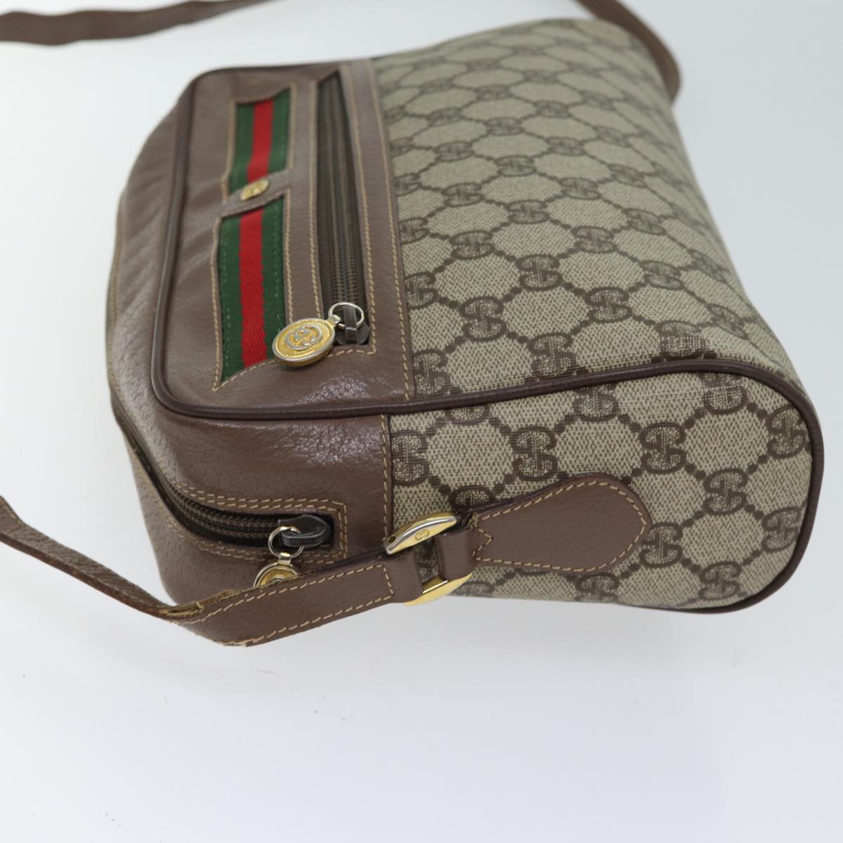 Luxury Gucci Trending 2025 GG Canvas Web Sherry Line Shoulder Bag PVC Beige Green Red  11769