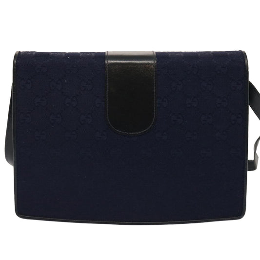 Luxury Gucci Trending 2025 GG Canvas Shoulder Bag Navy Black  11772