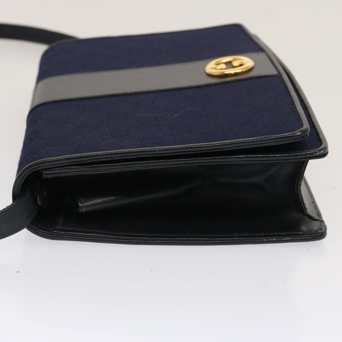 Luxury Gucci Trending 2025 GG Canvas Shoulder Bag Navy Black  11772