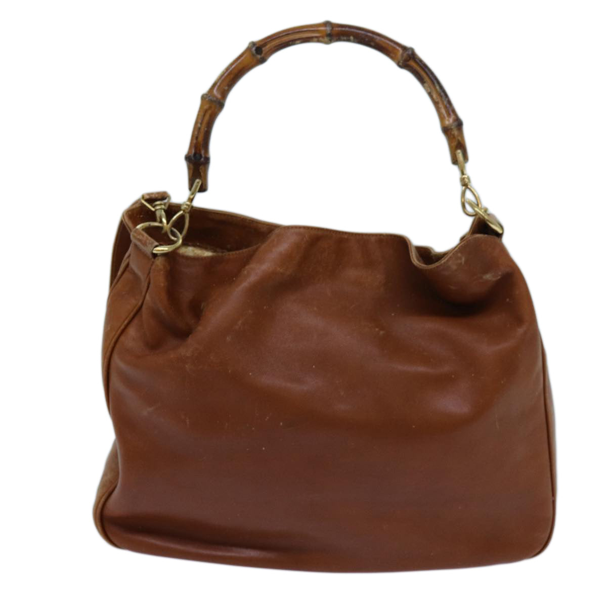 Luxury Gucci Trending 2025 Bamboo Hand Bag Leather 2way Brown 001 1781 1577  11811