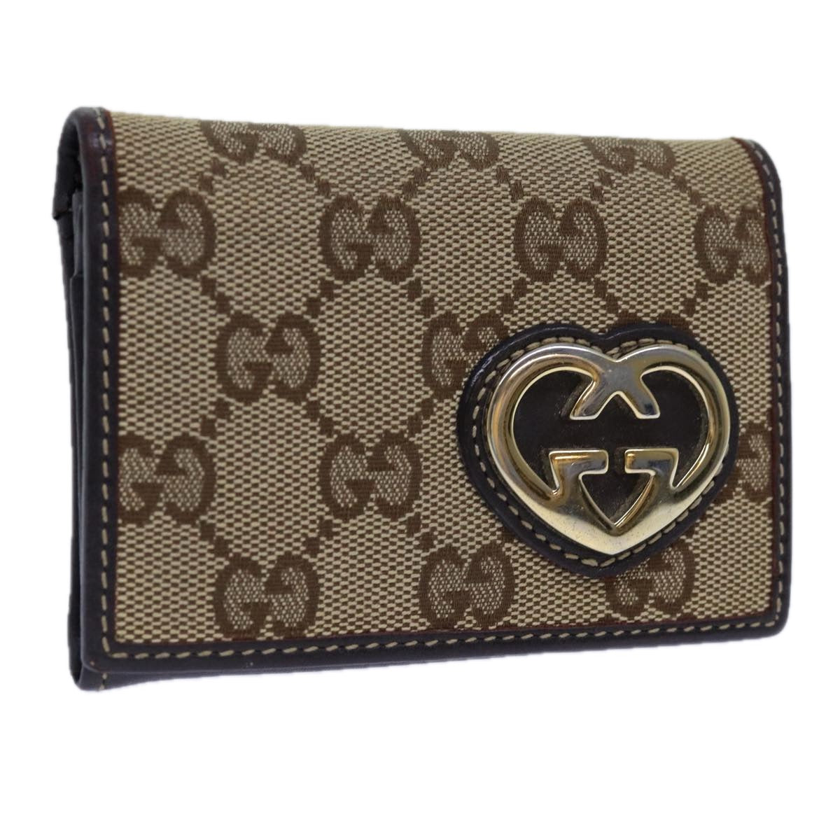 Luxury Gucci Trending 2025 GG Canvas Card Case Beige 245730  11841
