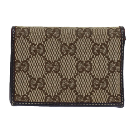 Luxury Gucci Trending 2025 GG Canvas Card Case Beige 245730  11841