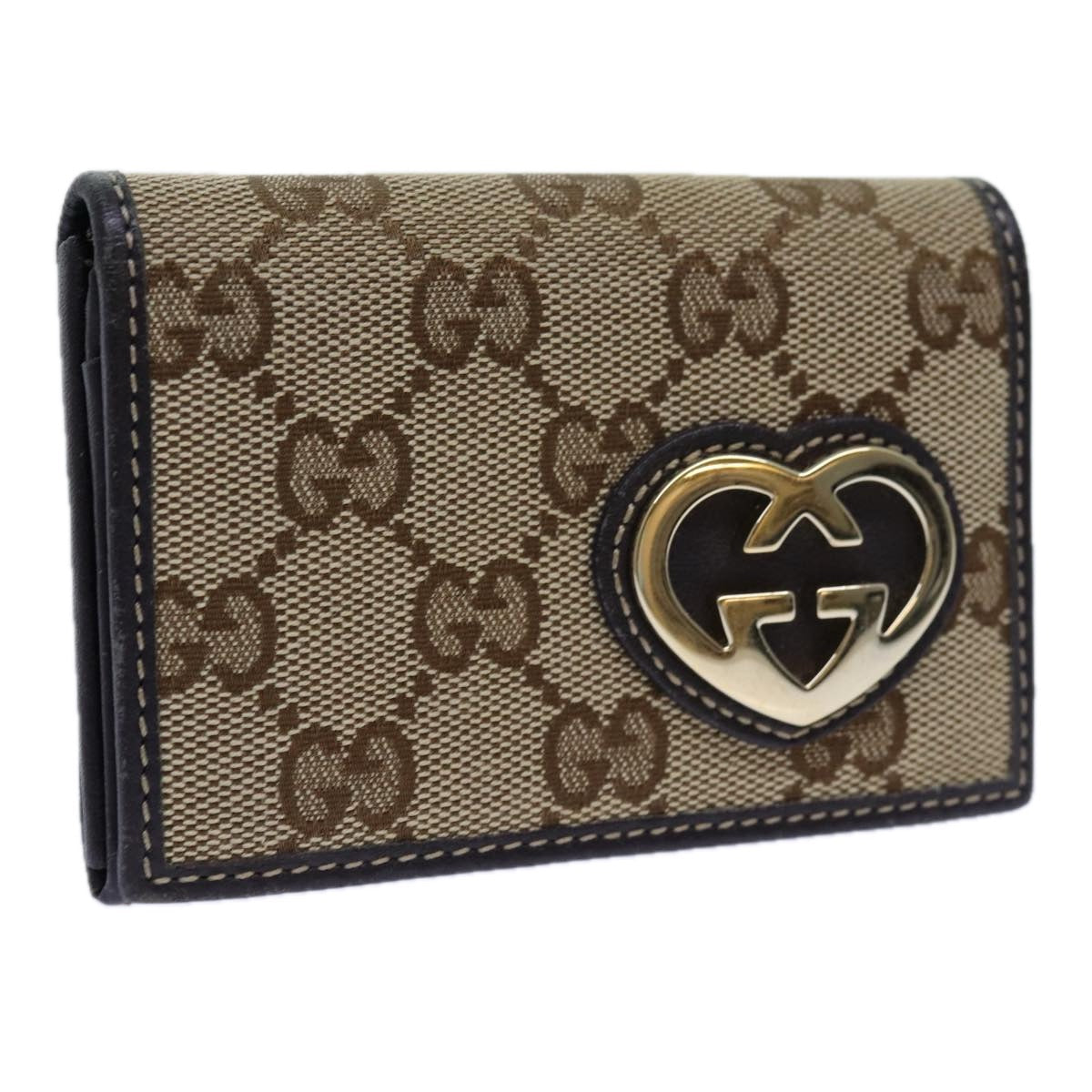 Luxury Gucci Trending 2025 GG Canvas Card Case Beige 245730  11851