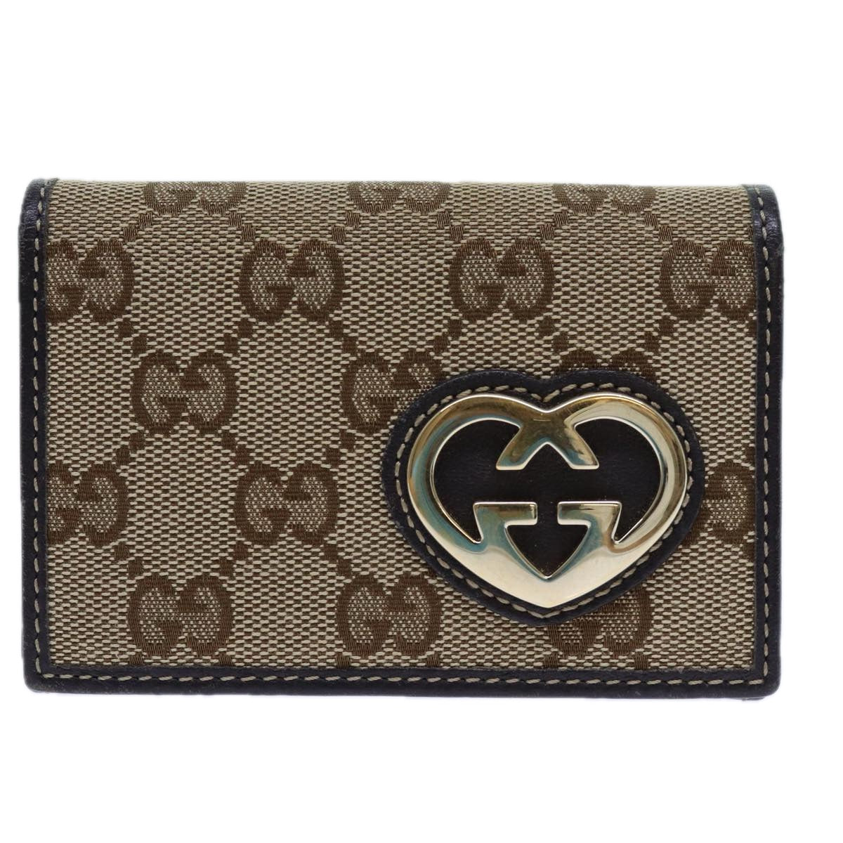 Luxury Gucci Trending 2025 GG Canvas Card Case Beige 245730  11851
