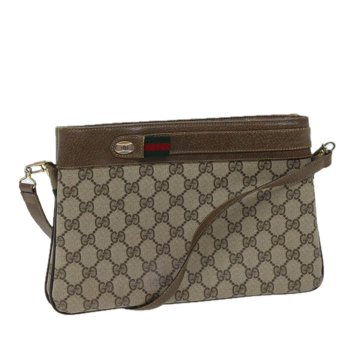 Luxury Gucci Trending 2025 GG Supreme Web Sherry Line Shoulder Bag Beige 904 02 035  11870