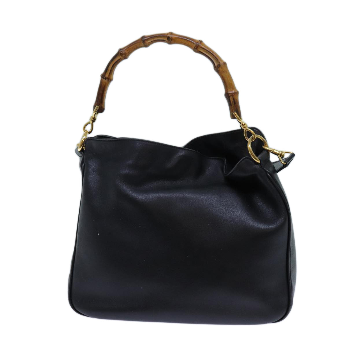 Luxury Gucci Trending 2025 Bamboo Hand Bag Leather 2way Black 001 2113 1638  11916