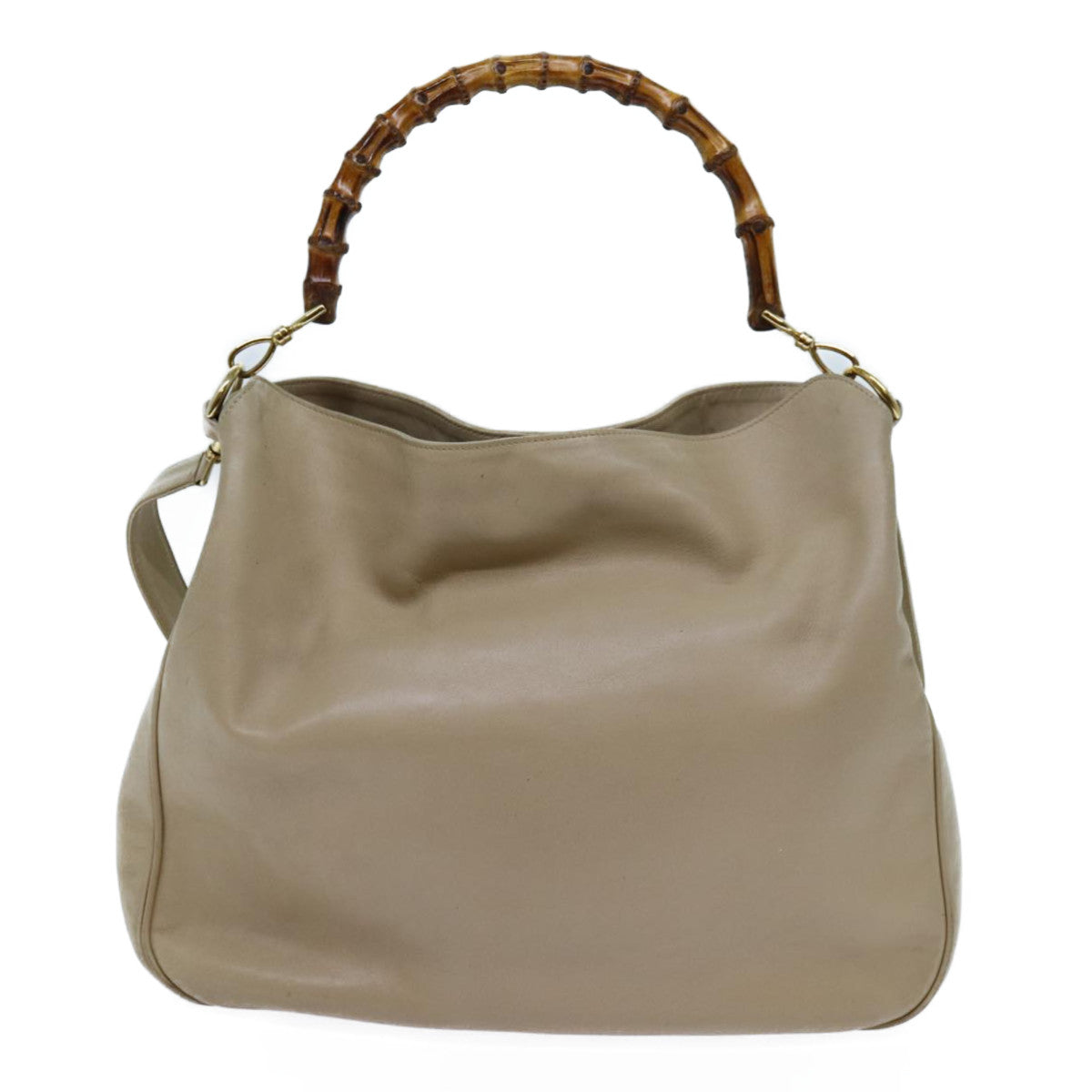 Luxury Gucci Trending 2025 Bamboo Hand Bag Leather 2way Beige 001 1781 1577  11917