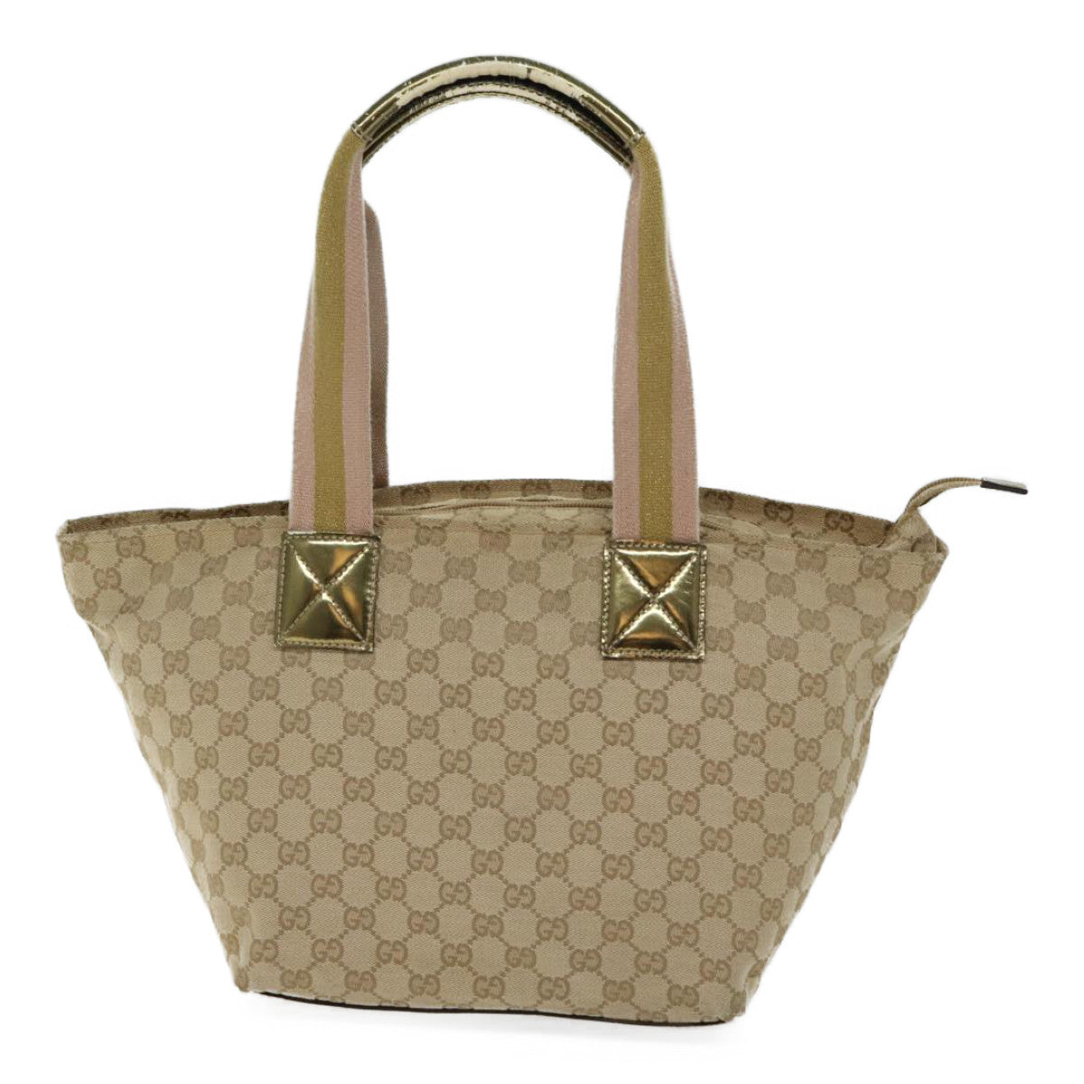 Luxury Gucci Trending 2025 GG Canvas Sherry Line Tote Bag Beige Pink gold 131230  11959