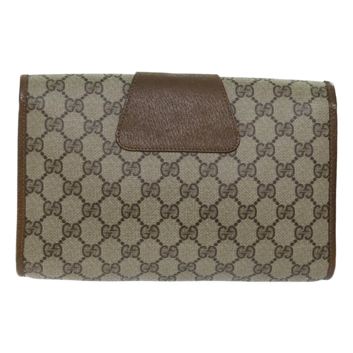 Luxury Gucci Trending 2025 GG Supreme Web Sherry Line Clutch Bag Beige Green 89 01 030  11961