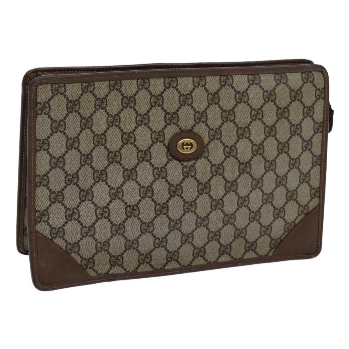 Luxury Gucci Trending 2025 GG Supreme Web Sherry Line Clutch Bag Beige 014 123 6053  11962