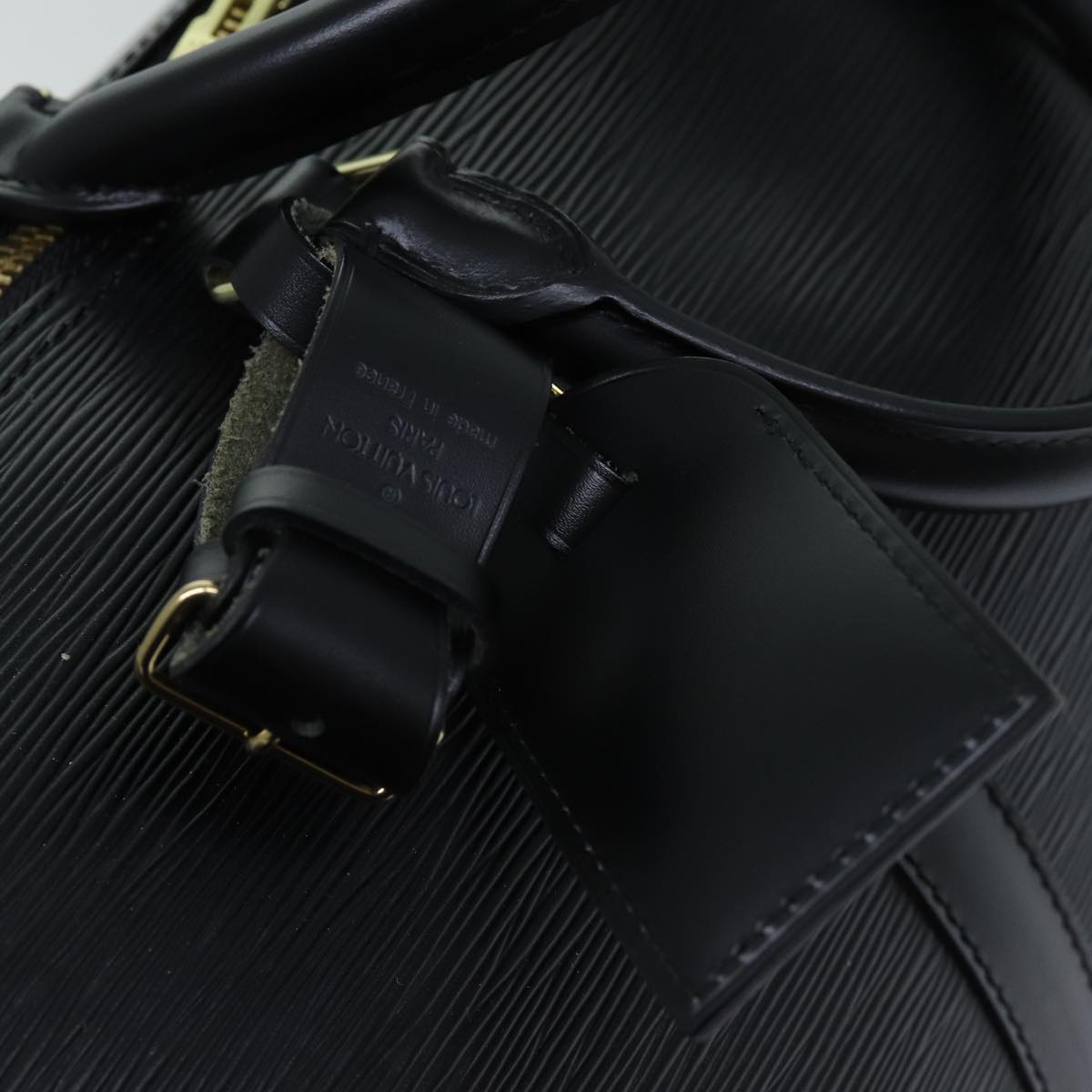 LOUIS VUITTON Epi Keepall 50 Boston Bag Black M42962 LV yk12009