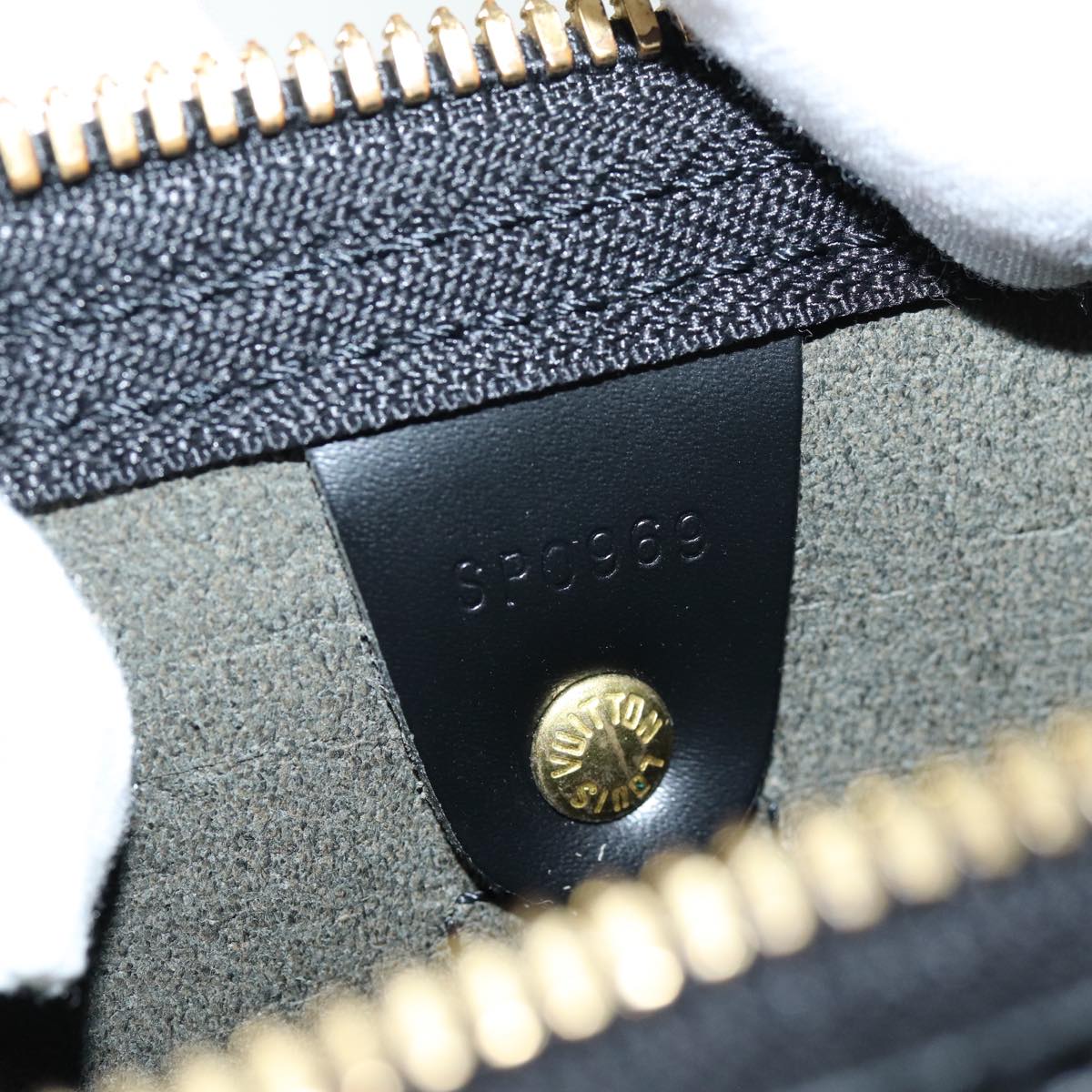 LOUIS VUITTON Epi Keepall 50 Boston Bag Black M42962 LV yk12009