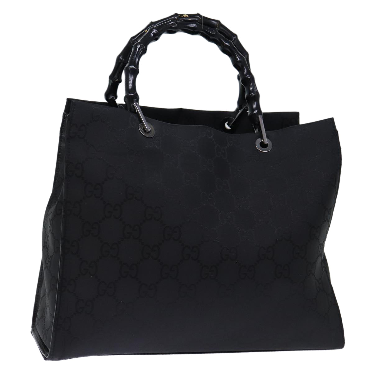 Luxury Gucci Trending 2025 Bamboo GG Canvas Hand Bag Nylon Black 002 1010  12012