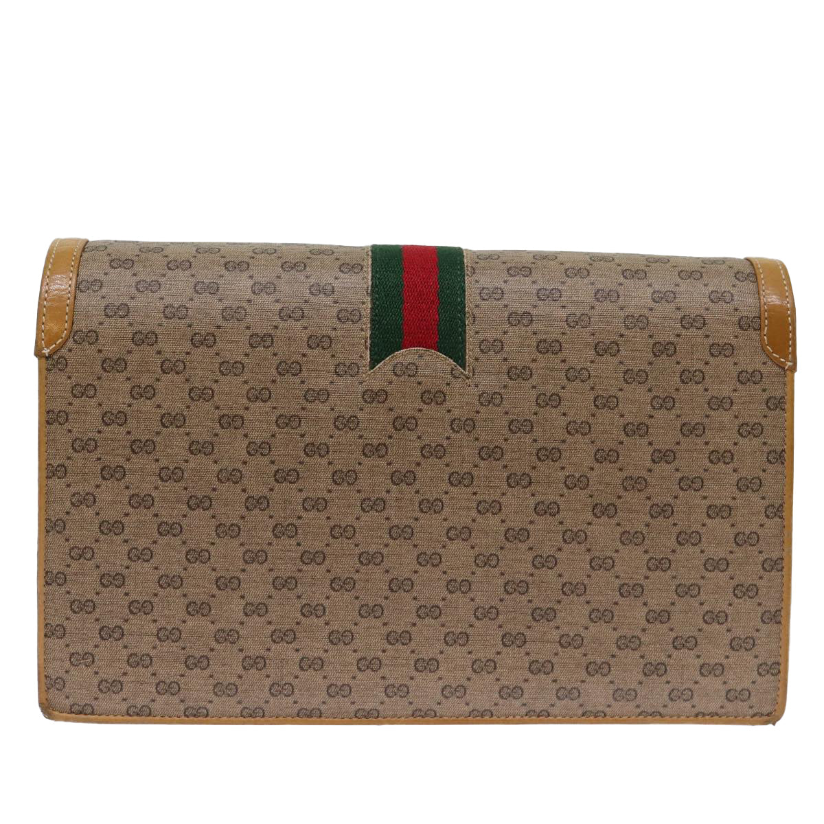 Luxury Gucci Trending 2025 Micro GG Supreme Chain Web Sherry Line Shoulder Bag PVC Beige  12014