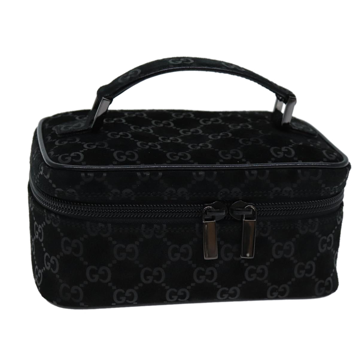Luxury Gucci Trending 2025 GG Canvas Vanity Cosmetic Pouch Black 032 1956 0051  12017