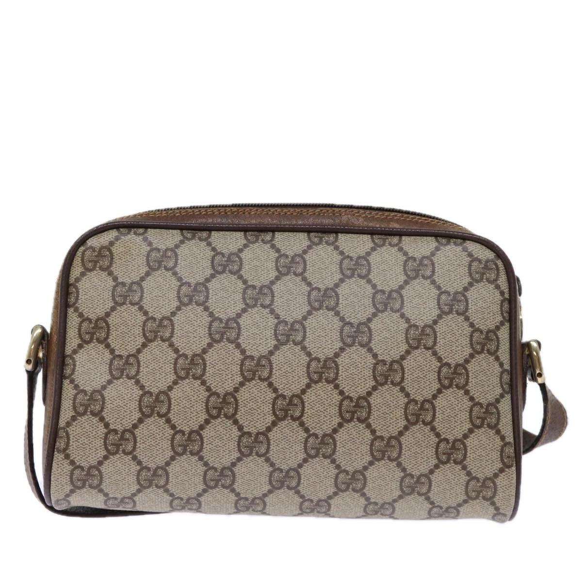 Luxury Gucci Trending 2025 GG Supreme Web Sherry Line Shoulder Bag PVC Beige 156 02 089  12027