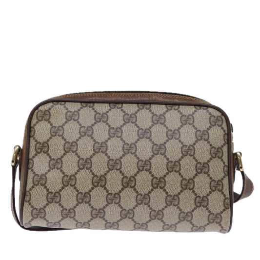 Luxury Gucci Trending 2025 GG Supreme Web Sherry Line Shoulder Bag PVC Beige 156 02 089  12027