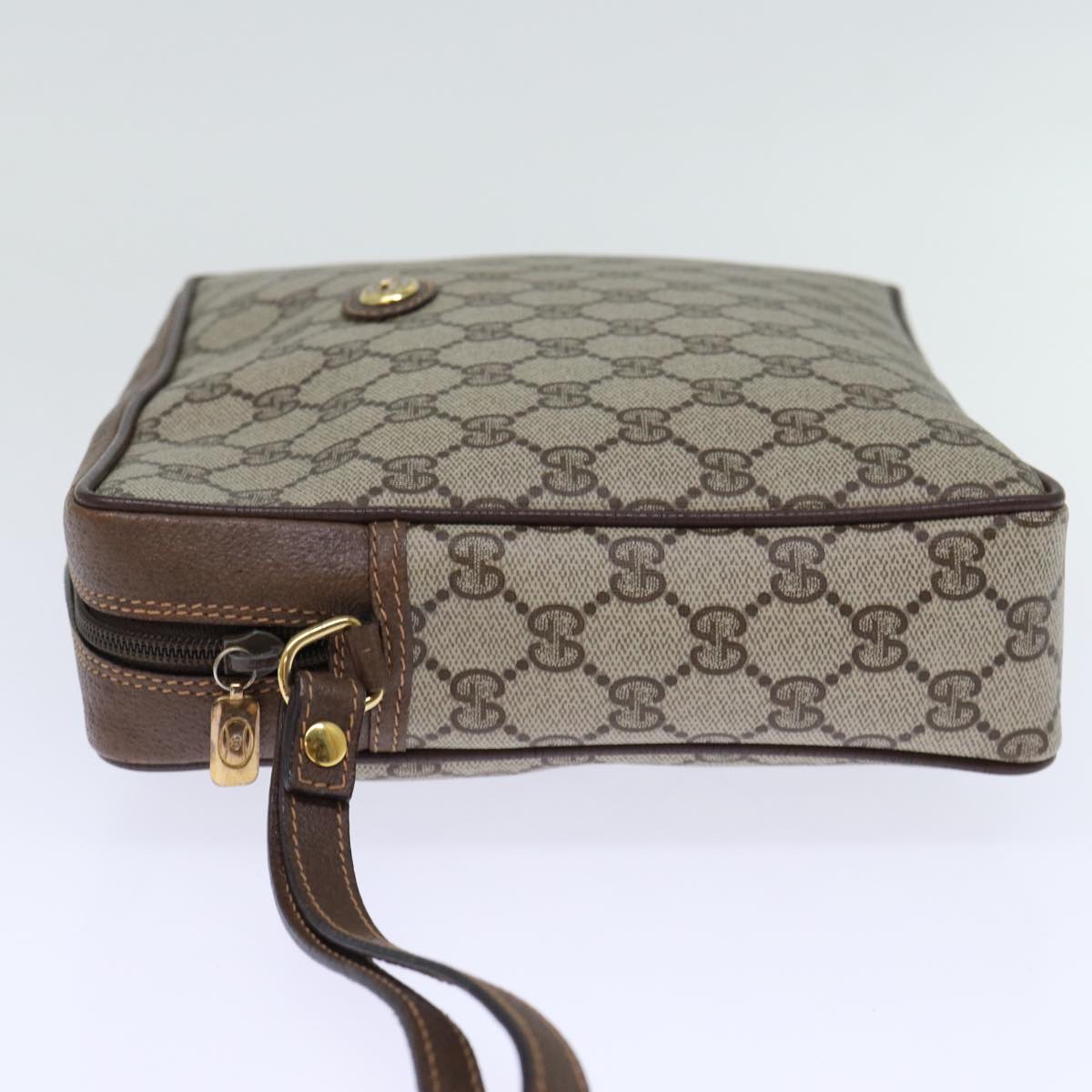 Luxury Gucci Trending 2025 GG Supreme Clutch Bag PVC Beige 156 01 053  12050