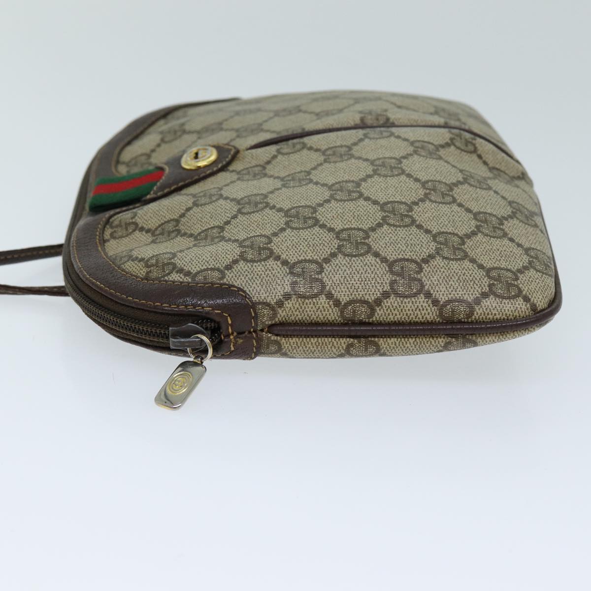 Luxury Gucci Trending 2025 GG Supreme Web Sherry Line Shoulder Bag PVC Beige 904 02 047  12073